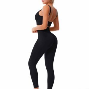 Leggings negros con bolsillos para mujer Ruxi pe325