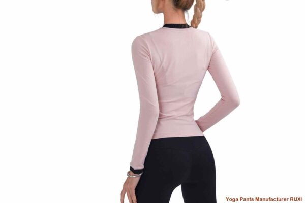 Pantalones de yoga negros de pierna recta Ruxi pe856