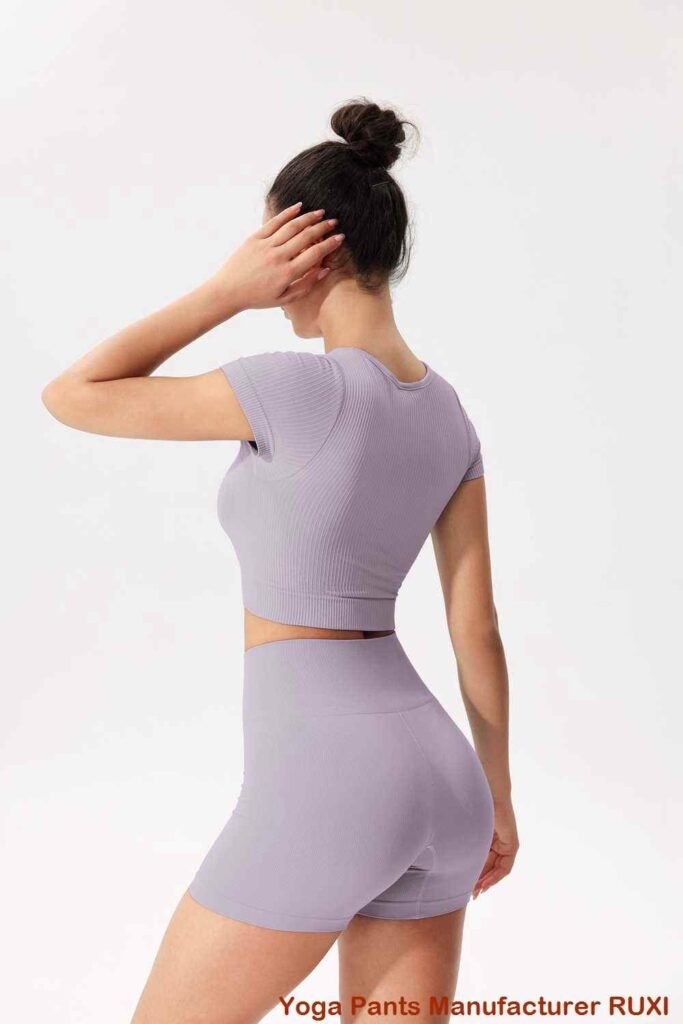 Leggings cortos de gimnasio de primera calidad para mujer